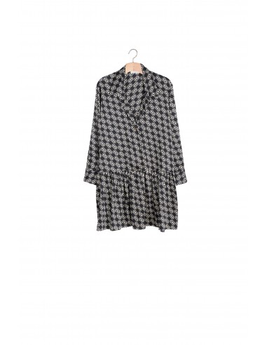 ROBE Ecru / Noir basket pas cher