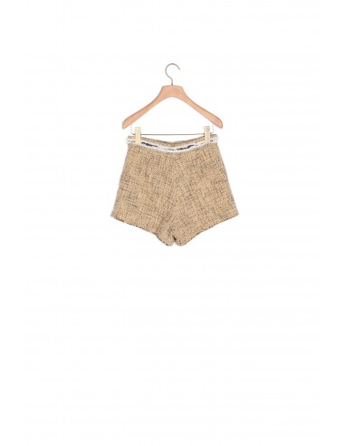 Short en tweed basket pas cher