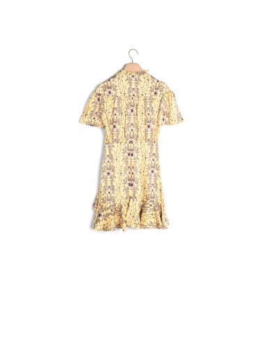 Robe courte imprimée à volants 50-70% off 