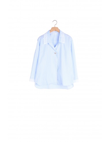 Chemise oversize en popeline rayée commande en ligne